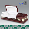 LUXES New Style Casket Box Goodwill Funeral Wooden Caskets For Sale